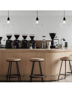 UMBRIA PENDANT BLACK-TRANSP. 1 X 60W E-27 2