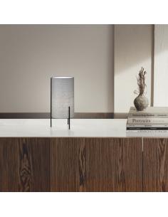 VIRGIL GRAY/BLACK TABLE LAMP 1 X 40W E-14 2