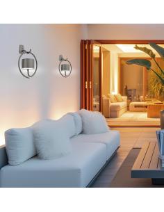 BOLANO TITANIUM LED SOLAR WALL LIGHT 5W 3000-4000-6500K 2