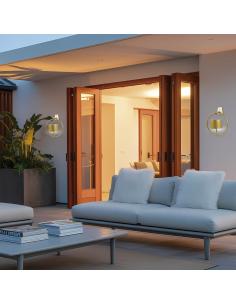 BOLANO MATTE GOLD SOLAR WALL LIGHT LED 5W 3000-4000-6500K 2