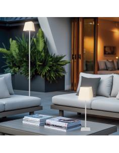 CUBE WHITE LED SOLAR TABLE LAMP 5W 3000-4000-6500K 2