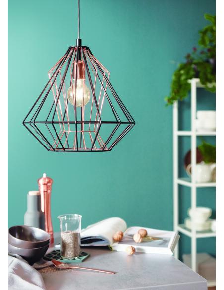 EGLO 43056 - DREADFORT Steel Pendant Lamp