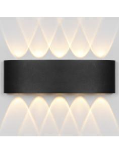 KING OUTDOOR WALL LIGHT BLACK LED 10W 3000K - IP54 2