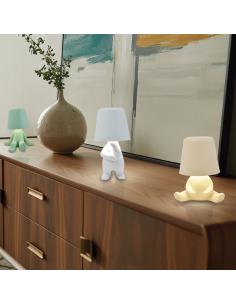 LENOX CREAM LED TABLE LAMP - RECHARGEABLE BATTERY 2