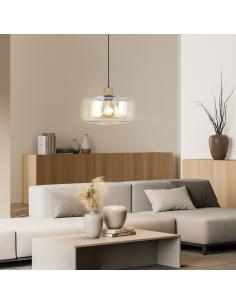 1L CAIRA PENDANT BLACK/AMBER 1 X 60W E-27 2