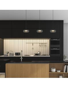 CITÉ PENDANT BLACK-FUME LED 9W 500LM 3000K 2