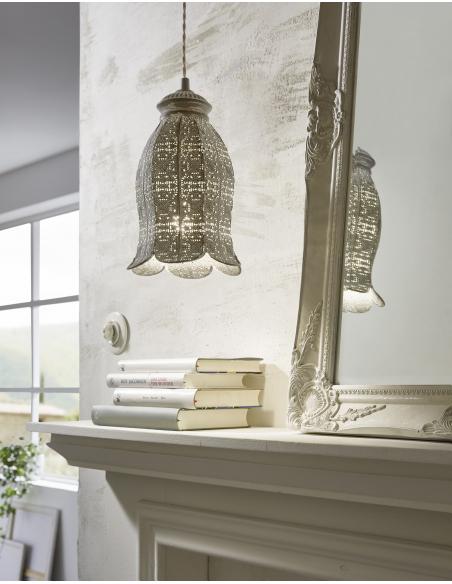 EGLO 49207 - TALBOT 1 Steel Pendant Lamp