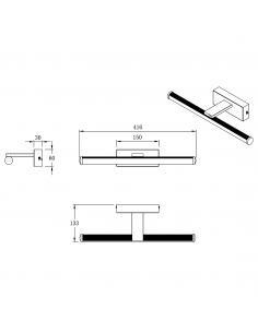 EGON WHITE LED WALL LIGHT 10W 1000LM 4000K 2