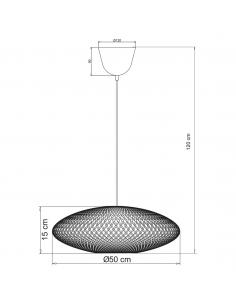 FLAT BAMBOO PENDANT 1 X 60W E-27 2
