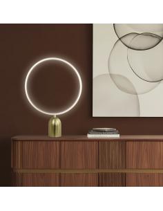 HALO BRASS 18W 1900LM 4000K LED TABLE LAMP 2