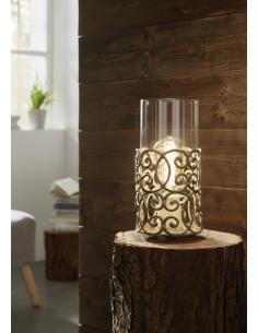 EGLO 49274 - CARDIGAN Living Room Lamp in brown-patina steel and glass 2