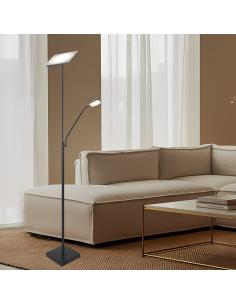 PIE SALON LAMBER NEGRO LED 30W+5W / 3180+300LM /4000K 2