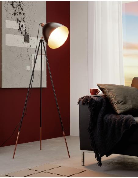 EGLO 49386 - CHESTER Steel Floor Lamp