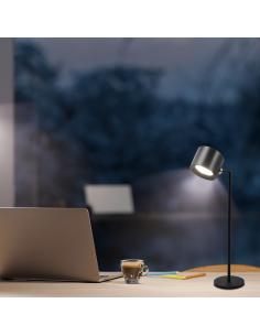 SOBREMESA LOJAN NEGRO LED 5W - BATERIA RECARGABLE 2