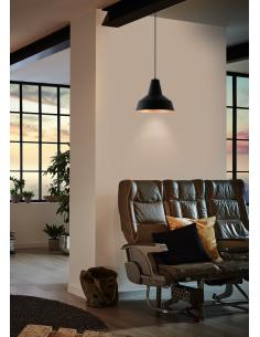 EGLO 49387 - SOMERTON Copper pendant lamp in black steel, copper 2