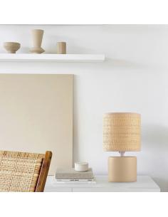 MALIA SAND/NATURAL TABLE LAMP 1 X 40W / E-14 2