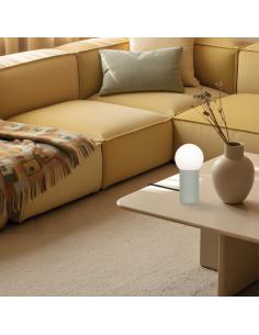MINT GREEN TABLE LAMP 1 X 40W E-14 2