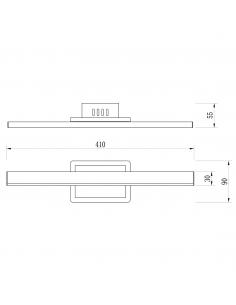 RIALTO CHROME LED WALL LIGHT 14W 4000K 2