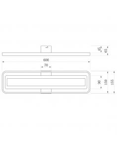 VOLANO WHITE LED CEILING LIGHT 60W 4900LM 4000K- 60*15CM 2