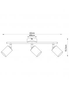 3L FIX SAND STRIP 3 X 50W GU-10 2