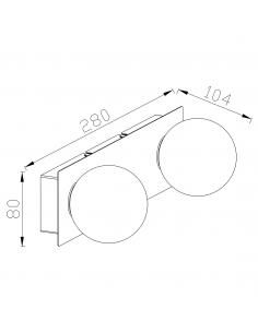 2L GIO CHROME STRIP 2 X 30W G-9 2