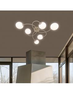 6L LUNA BEIGE CEILING LIGHT 6 X 30W G-9 2