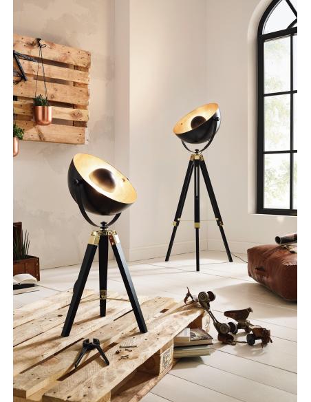 EGLO 49617 - COVALEDA Table lamp in Wood, steel