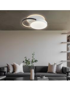 TAIGO WHITE-BLACK LED CEILING LIGHT 60W 8900LM 3000-4000-6000K 2