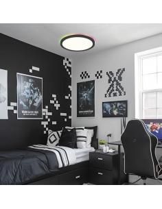TANZA BLACK LED CEILING LIGHT 40CM LED 34W 2400LM 3000/4000/6000K 2