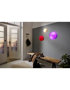 EGLO 83404 - ELLA Lámpara de Salón en Acero blanco y Vidrio opalino mate 2