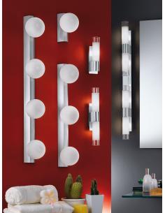 EGLO 83732 - KIO Living Room Lamp in Chrome Steel and Satin Glass 2