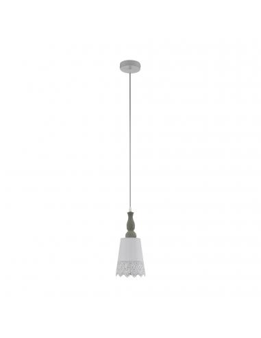 EGLO 33039 - TALBOT 2 Hanging lamp made of gray, white and steel wood