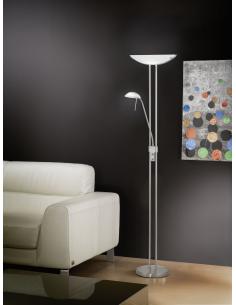 EGLO 85971 - BAYA Living Room Lamp in Nickel-matte Steel and Satin Glass 2