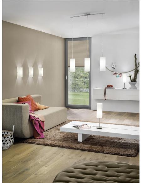 EGLO 85979 - TROY 3 Wall lamp in Steel and Satin Glass