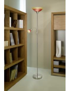 EGLO 86654 - UP 4 Living Room Lamp in Nickel-matte Steel and Glass 2