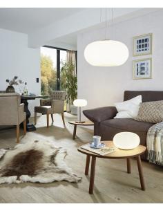 EGLO 86811 - OPTICA Living Room Lamp in Nickel-matt Steel and Matte Opal Glass 2