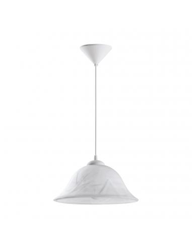 EGLO 3362 - ALESSANDRA Crystal Pendant Lamp in White Acrylic and Alabaster Glass