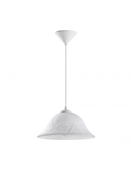 EGLO 3362 - ALESSANDRA Crystal Pendant Lamp in White Acrylic and Alabaster Glass