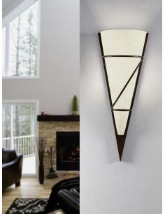 EGLO 87793 - PASCAL 1 Living Room Lamp in antique brown steel and whitewashed glass 2