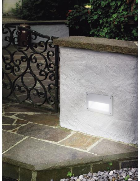 EGLO 88575 - ZIMBA Recessed lamp in cast aluminum and satin glass