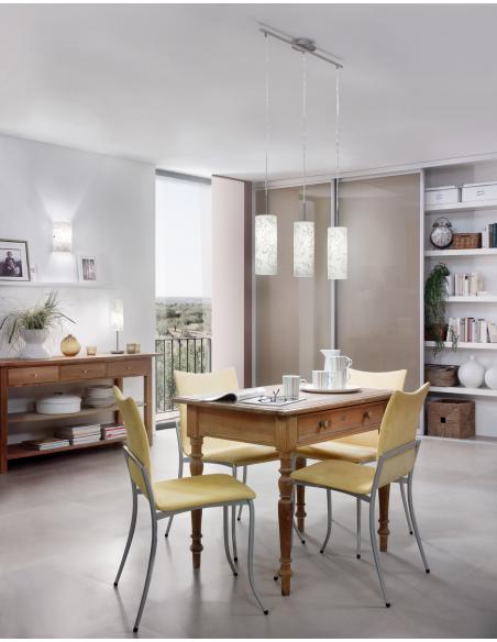 EGLO 90049 - AMADORA Wall lamp in Steel and Printed Glass