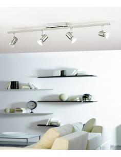 EGLO 90917 - ROTTELO Lámpara de Salón en Acero níquel-mate, cromo 2