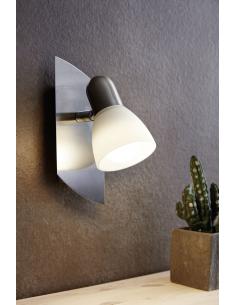 EGLO 90982 - ENEA Living Room Lamp in Nickel-matt Steel and Satin Glass 2