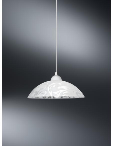 EGLO 91237 - VETRO Pendant lamp in Acrylic and Satin Glass