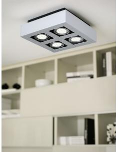 EGLO 91355 - LOKE 1 LED Surface Lamp in Aluminum, brushed aluminum steel, chrome, black 2