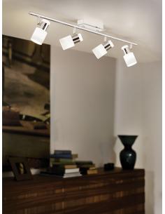 EGLO 92087 - DAVIDA Living Room Lamp in Chrome Steel, white 2