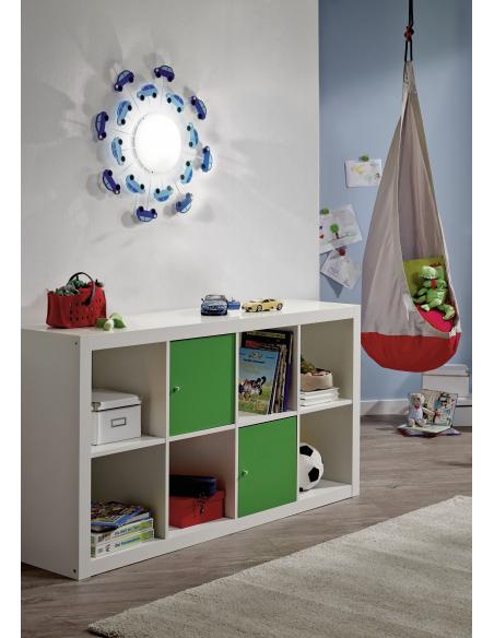 EGLO 92146 - VIKI 1 Wall / ceiling lamp in Steel and Satin Glass