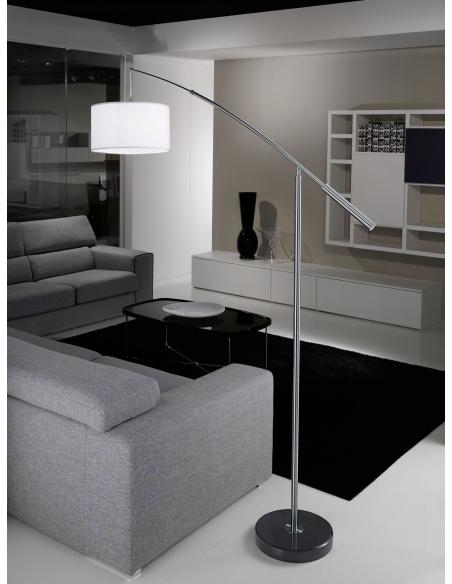 EGLO 92206 - NADINA Steel and Textile Floor Lamp with Velcro closure