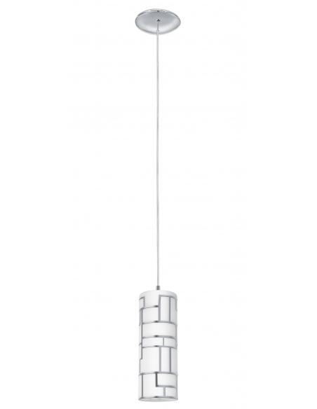 EGLO 92562 - BAYMAN Steel and Glass pendant lamp with decoration