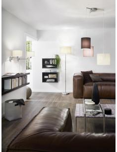 EGLO 92755 - TOMBOLO Living Room Lamp in Matte Nickel Steel and Textile with Velcro Closure 2